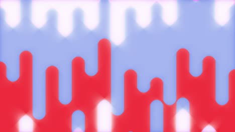Glänzende-Rot-blau-weiße-2D-Animationshintergrundschleife-In-4K
