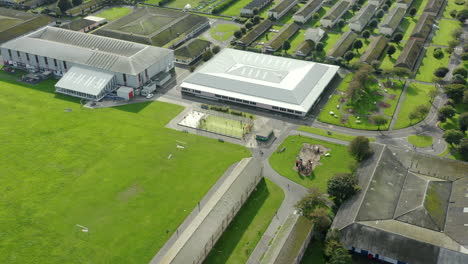 Aerial-view-of-the-Direct-Provision-Centre-located-in-Meath,-Ireland