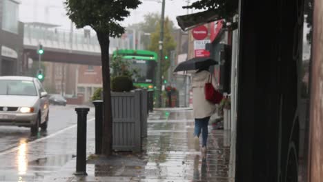 Schlechtes-Wetter-Auf-Den-Straßen-Von-Dublin