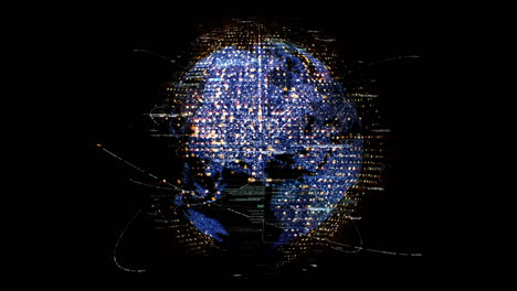 Comunicación-Global-Futurista-A-Través-De-Conexiones-De-Internet-De-Banda-Ancha-Entre-Ciudades-De-Todo-El-Mundo-Con-Un-Mapa-Del-Continente-De-Partículas-De-Matriz-Para-El-Fondo-De-Visualización-Frontal