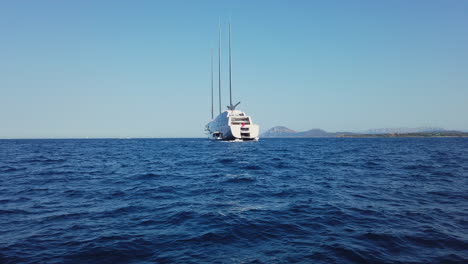 Wide-shot-of-the-SY-A,-the-Super-Yacht-A,-biggest-sailing-boat-in-the-world