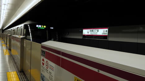 Static-shot-of-the-platform-doors-for-preventing-suicides-on-a-subway-station-in-Japan