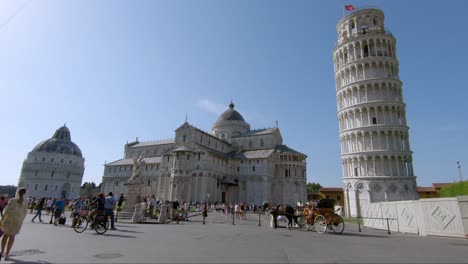 Italy's-main-tourist-attraction-is-the-Leaning-Tower-of-Pisa-on-the-Square-of-Wonders