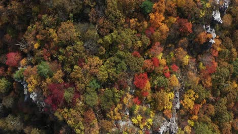 Ein-Blick-Aus-Der-Vogelperspektive-Auf-Eine-Felsformation-Am-Great-North-Mountain,-Der-Grenze-Zwischen-Virginia-Und-West-Virginia-Im-Herbst