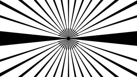 Tunneleffekt-Durch-Linien-Und-Kreise,-Die-Sich-Im-Mittelpunkt-Des-Rahmens-Bewegen