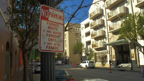 No-Parking-Parade-Route-New-Orleans-Louisiana-Mardi-Gras-Sign