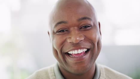 Portrait-of-a-mature-African-American-man's-face