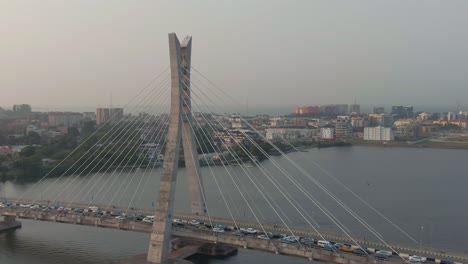 Puente-Lekki-Aéreo-Lagos,-Nigeria,-áfrica