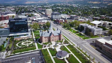Drone-Shot-flying-high-and-away-from-the-Provo-City-Center-Temple