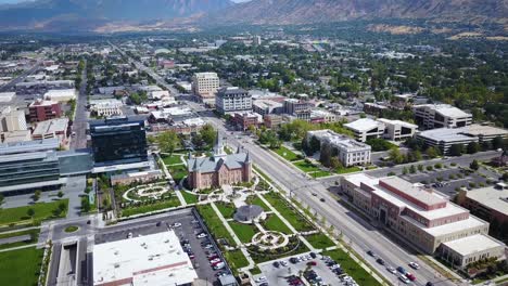 Drone-Shot-of-downtown-Provo-and-the-Provo-City-Center-Temple