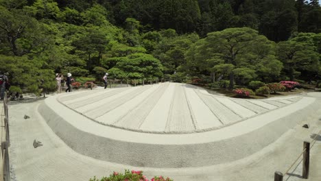 Japanese-Rock-Garden-of-the-Buddhist-Ginkaku-ji-temple-in-Kyoto