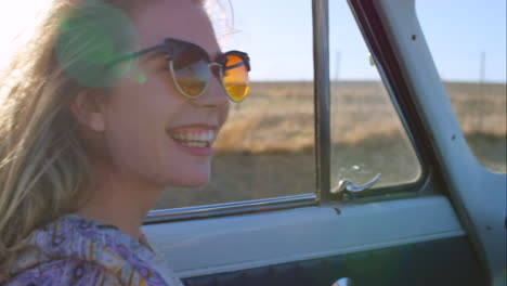 Car,-happy-and-woman-on-road-trip-for-travel