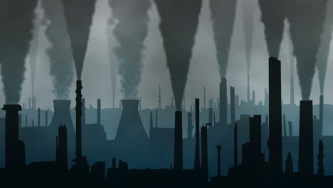 The-environment-becomes-ruined-by-polluted-smog