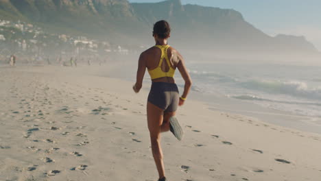 Active,-sporty-and-athletic-woman-running