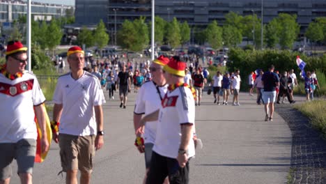 Fans-of-the-German-national-team-on-the-way-to-the-soccer-match-Germany-vs-France-of-the-European-Championship-2021