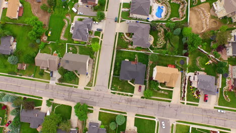 An-aerial-view-of-the-suburbs-during-the-summer-time