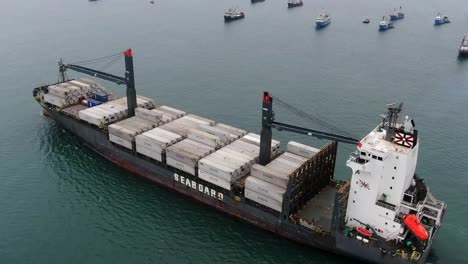 Seaboard-Marine-Container-Ship-Leaving-The-Muelle-Sur-del-Callao-Port-In-Peru