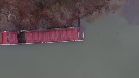 4K-Aerial-of-Barge-and-River