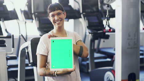 Greenscreen,-Kopierraum-Oder-Chroma-Key-Auf-Dem-Tablet