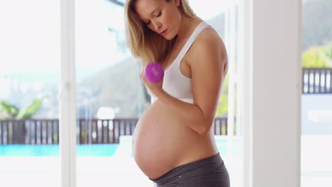 Levantamiento-De-Pesas,-Salud-Y-Fitness-Con-Embarazadas