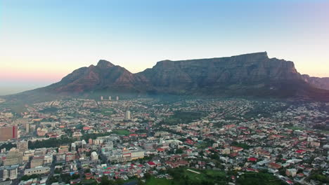 Drone,-Table-Mountain-and-landscape-of-Cape-Town