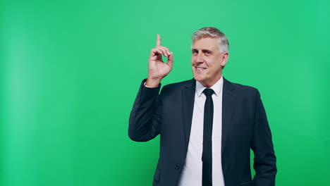 Idea,-green-screen-and-businessman-thinking