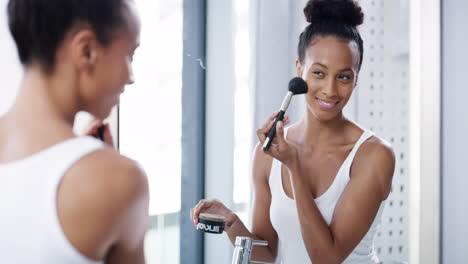 Beautifying-herself-for-the-day-ahead