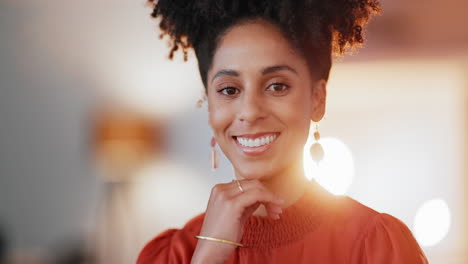 Business,-portrait-and-black-woman-smile-as-leader