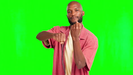 Portrait,-rude-and-hand-gesture-with-a-black-man