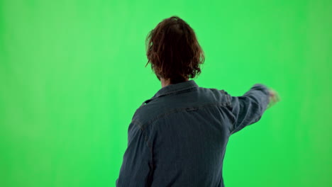 Back,-dance-and-rave-with-a-man-on-a-green-screen