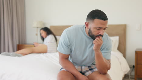 Sad,-fight-and-divorce-with-couple-in-bedroom