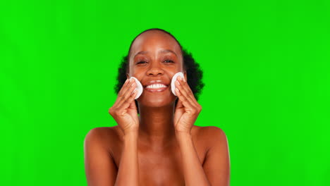 Beauty,-black-woman-face-and-green-screen