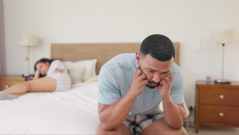 Stress,-fight-and-divorce-with-couple-in-bedroom