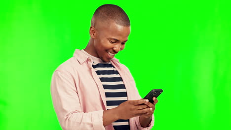 Green-screen,-smile-and-black-man