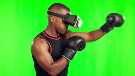 Man,-boxing-and-virtual-reality