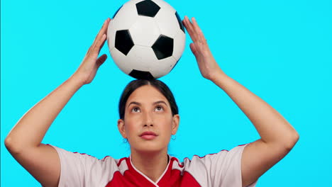Sports,-athlete-and-a-woman-with-soccer-ball