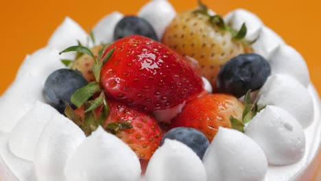 Strawberry-tart-cake-close-up-,