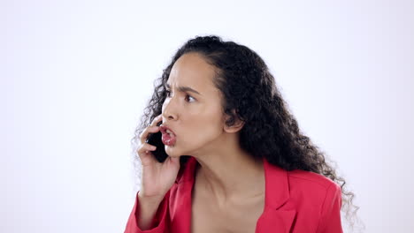 Angry,-screaming-and-annoyed-woman-on-phone-call
