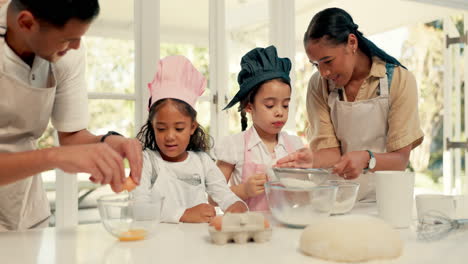 Baking,-ingredients-and-parents-teaching-children