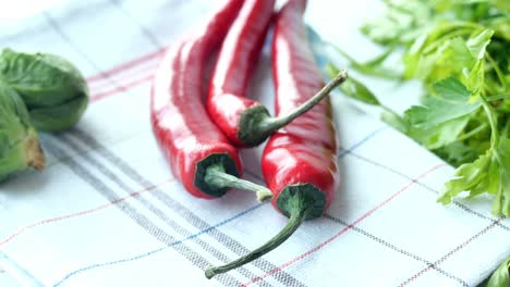Red-chili-pepper-white-background