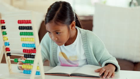 Education,-abacus-and-math-with-child