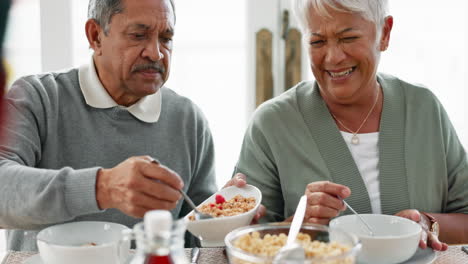 Breakfast,-muesli-and-morning-with-old-couple