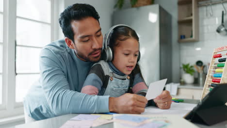 Home-school-help,-father-and-child-with-reading
