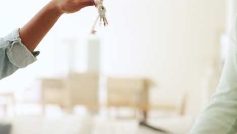 People,-hands-and-realtor-give-keys-to-woman