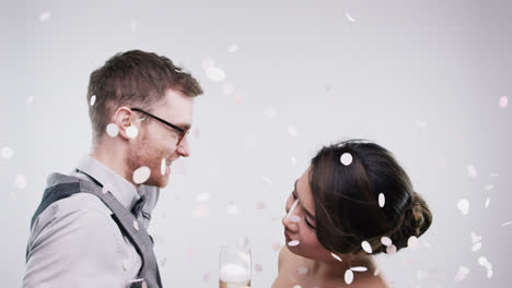 Geek-Paar-Albern-Tanzende-Zeitlupen-Hochzeitsfotoautomatenserie