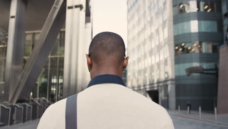 Rear-view-african-american-businessman-walking-in-city