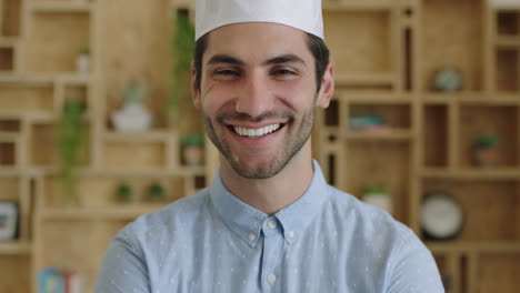Nahaufnahme-Porträt-Eines-Attraktiven-Jungen-Muslimischen-Geschäftsmannes,-Der-Selbstbewusst-Lächelt