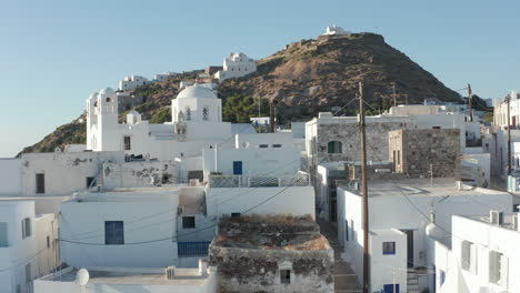Shot-of-a-Typical-Greek-City-Town-on-Aegean-Island